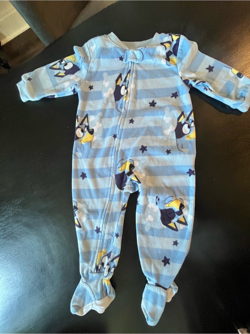 Bluey Zip Sleeper Fleece One-Piece 18 months
